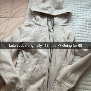 lululemon athletica Gray Fitted Zippered Hoodie
